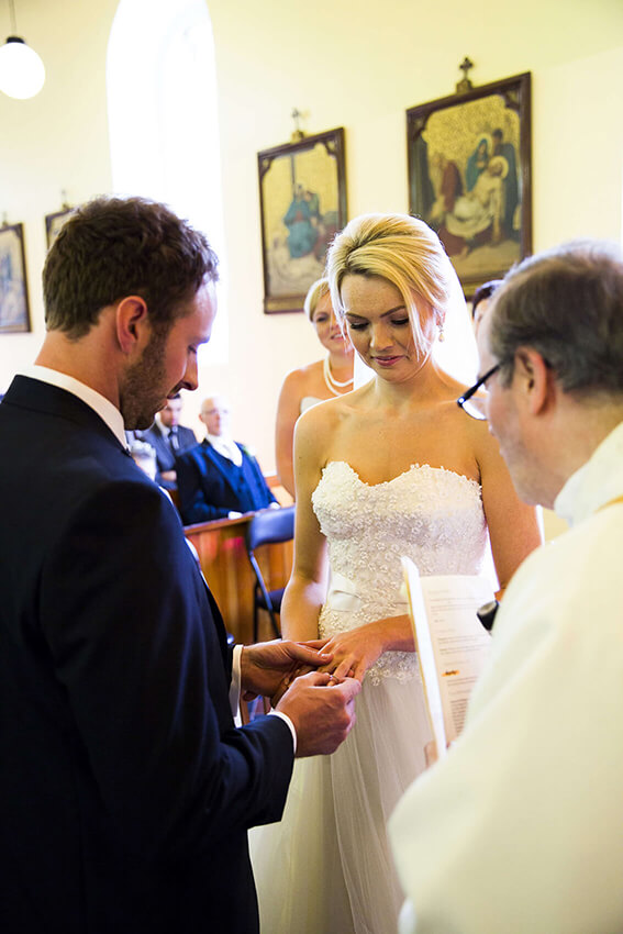 bernard carolan doonbeg wedding church co clare bride white dress