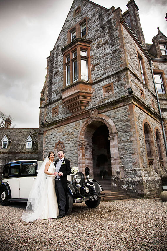 bernard carolan castle leslie wedding photographer car